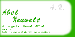 abel neuwelt business card